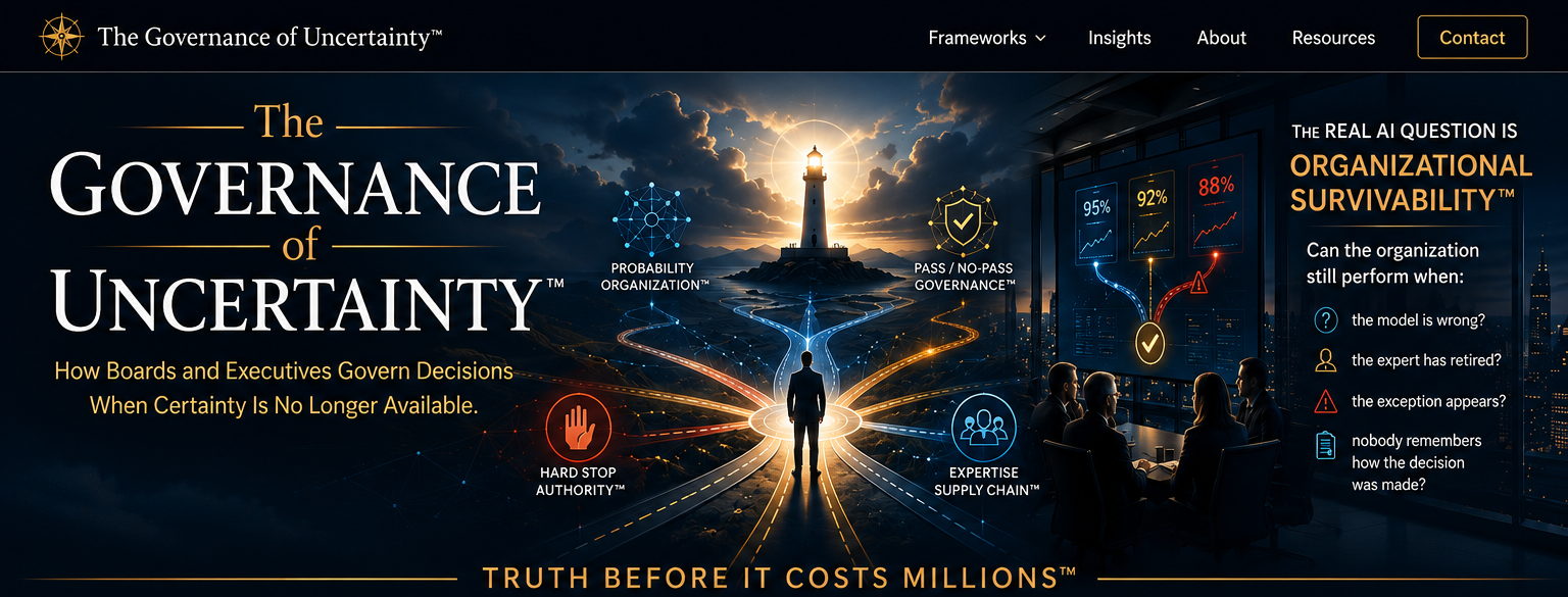 The Governance of Uncertainty