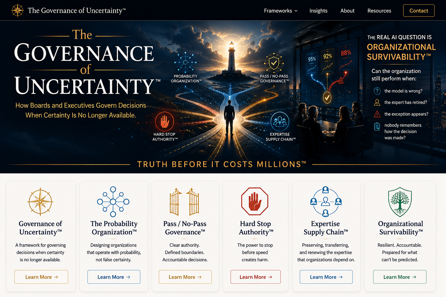 The Governance of Uncertainty